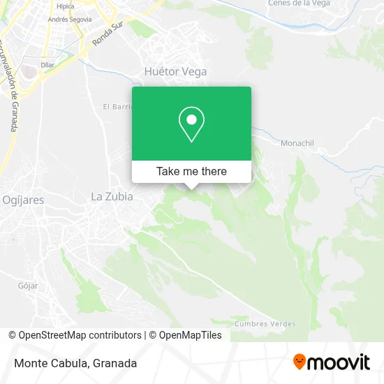 Monte Cabula map