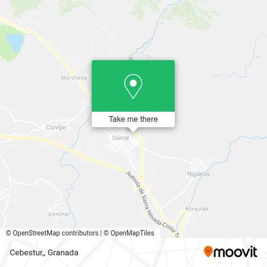 Cebestur, map