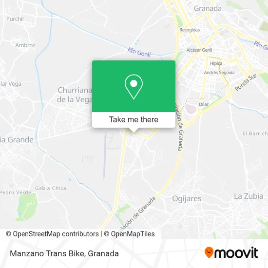 Manzano Trans Bike map