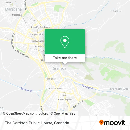The Garrison Public House map