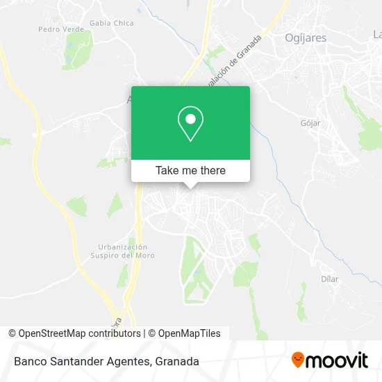 Banco Santander Agentes map