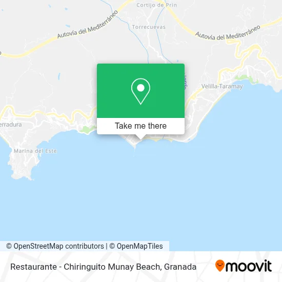 Restaurante - Chiringuito Munay Beach map