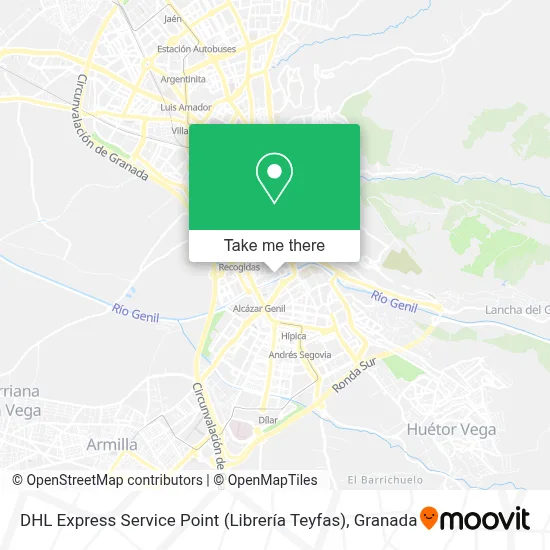 DHL Express Service Point (Librería Teyfas) map