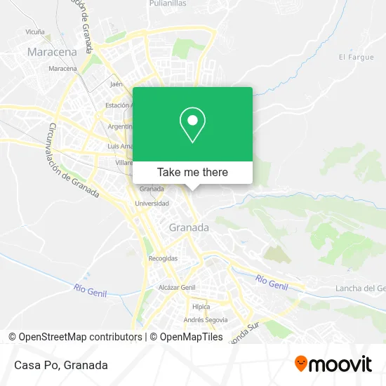 Casa Po map