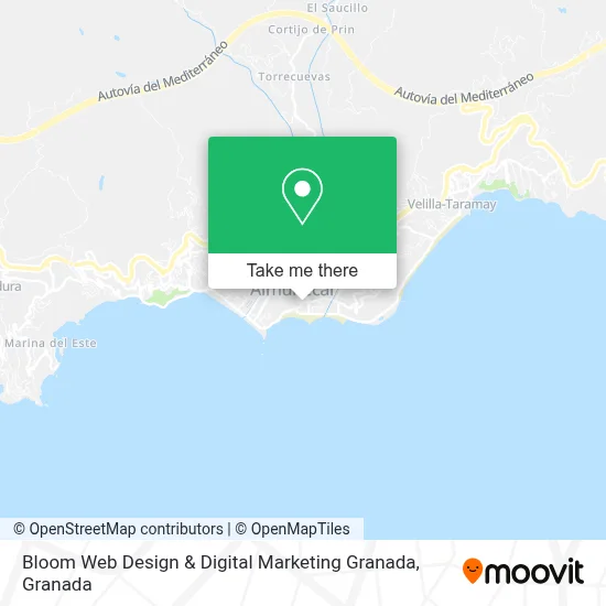 Bloom Web Design & Digital Marketing Granada map