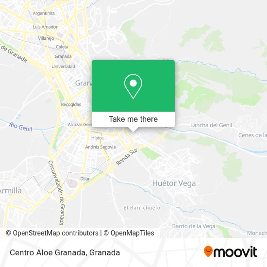 Centro Aloe Granada map