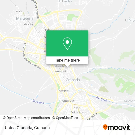 Ustea Granada map
