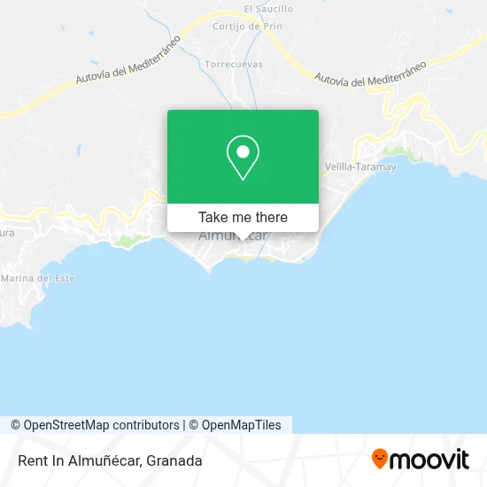 Rent In Almuñécar map