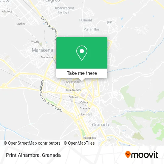 Print Alhambra map