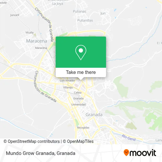Mundo Grow Granada map
