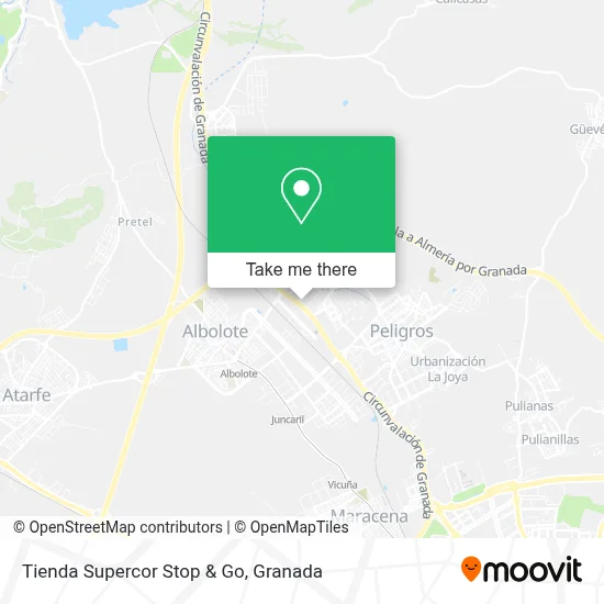Tienda Supercor Stop & Go map