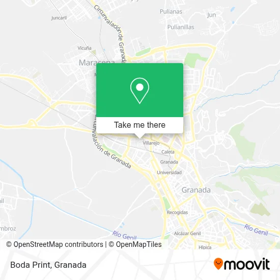 Boda Print map