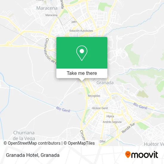 Hotel Granada map