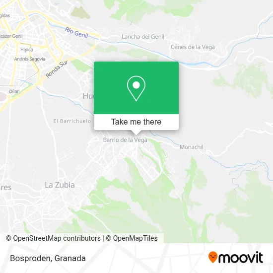 Bosproden map
