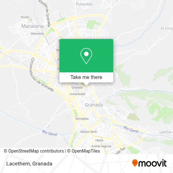 Lacethem map