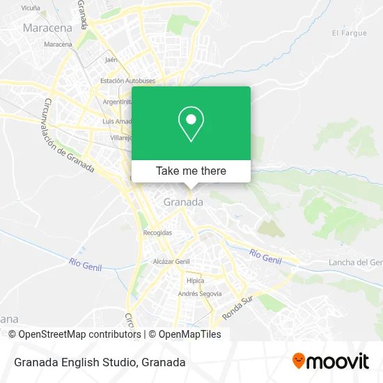 Granada English Studio map