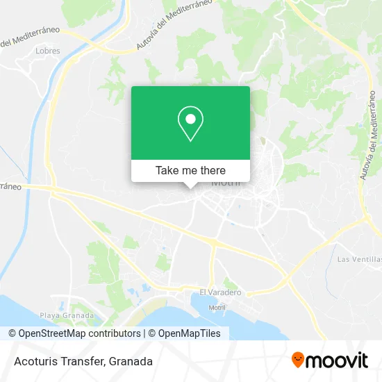 Acoturis Transfer map
