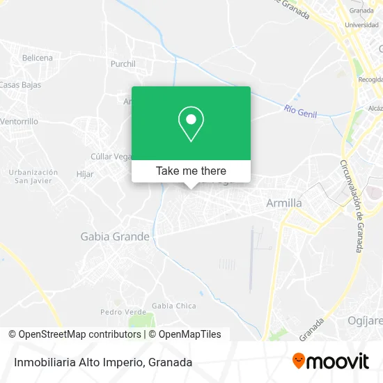 Inmobiliaria Alto Imperio map