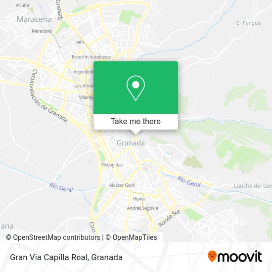 Gran Via Capilla Real map