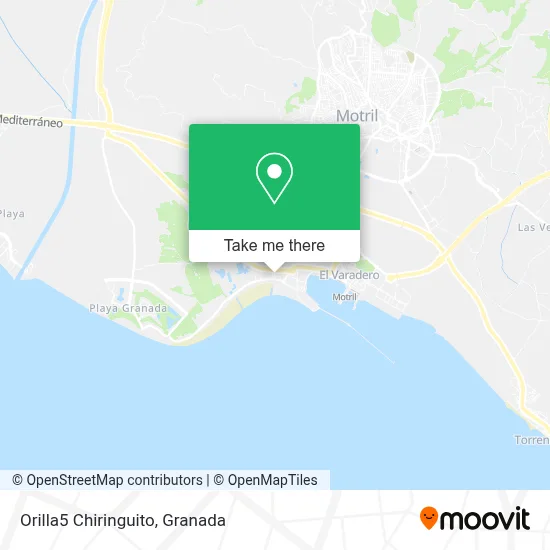 Orilla5 Chiringuito map