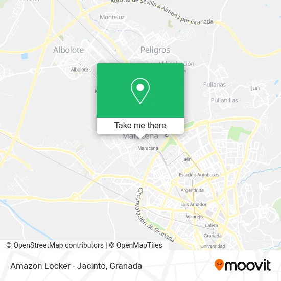 Amazon Locker - Jacinto map