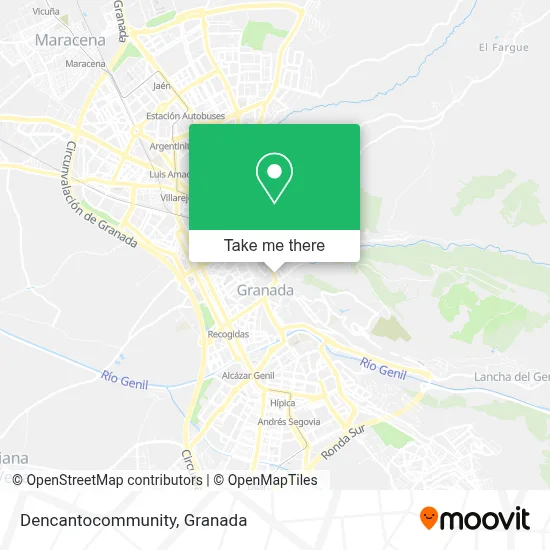 Dencantocommunity map