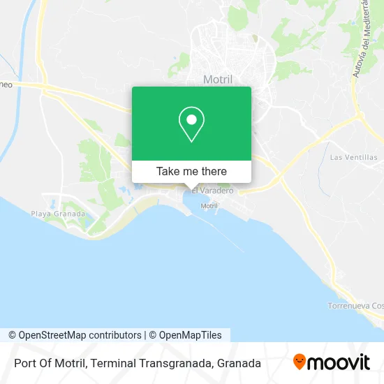 Port Of Motril, Terminal Transgranada map