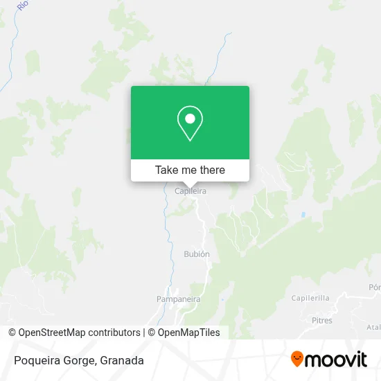 Poqueira Gorge map