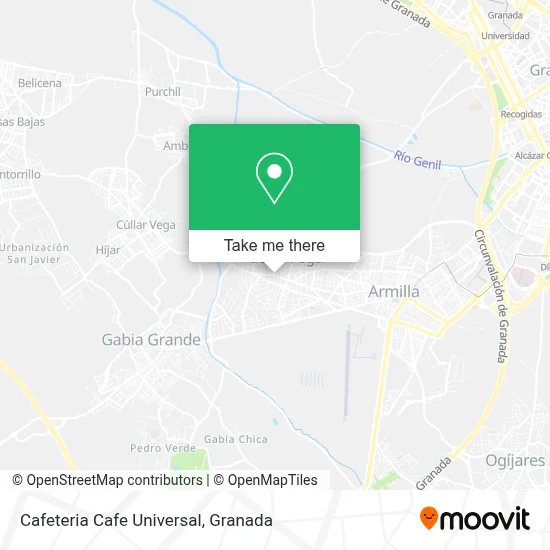 Cafeteria Cafe Universal map