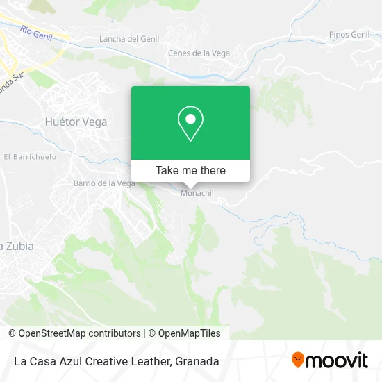 La Casa Azul Creative Leather map