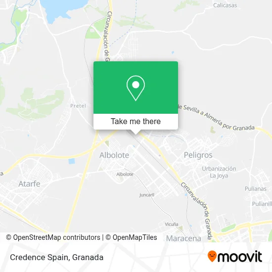 Credence Spain map