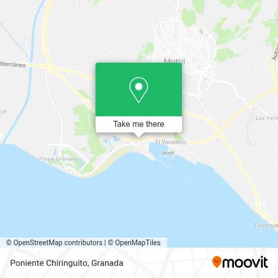 Poniente Chiringuito map