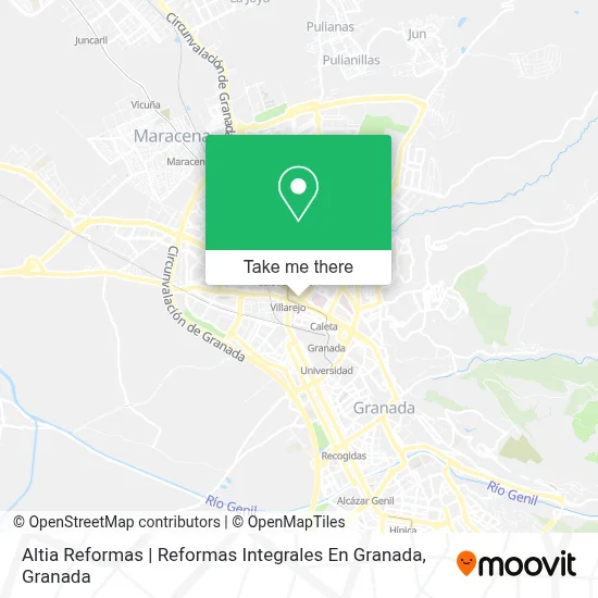 Altia Reformas | Reformas Integrales En Granada map