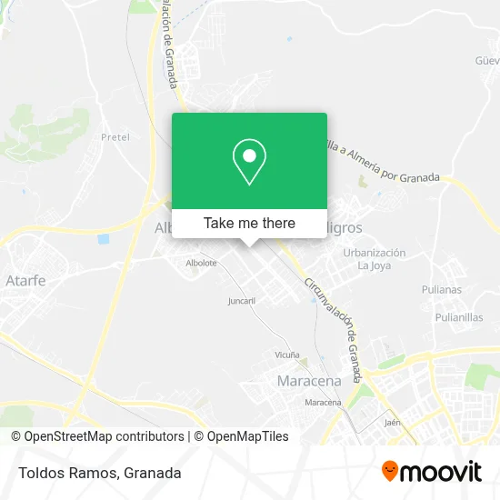 Toldos Ramos map