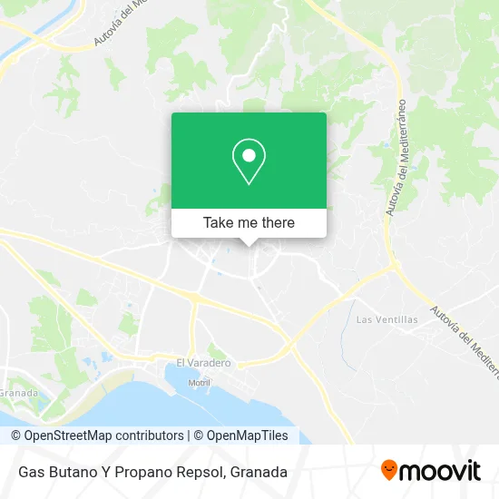 Gas Butano Y Propano Repsol map