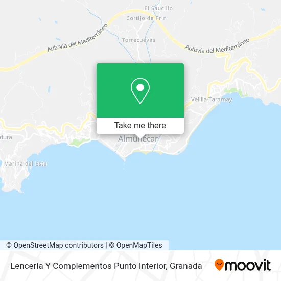 Lencería Y Complementos Punto Interior map