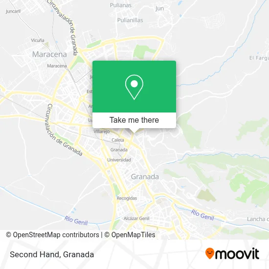 Second Hand map