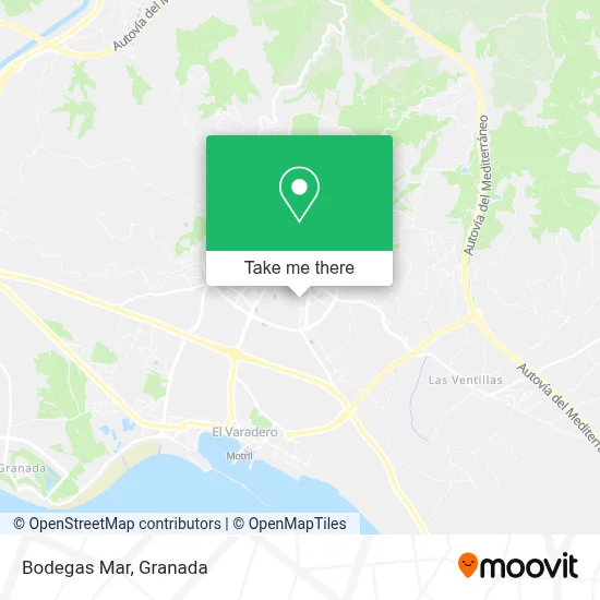 Bodegas Mar map