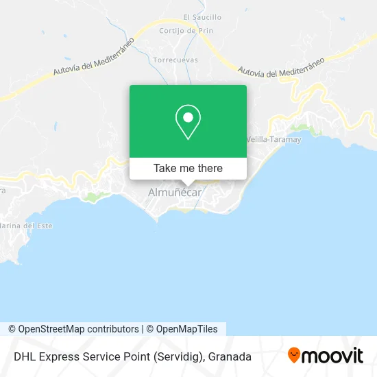 DHL Express Service Point (Servidig) map