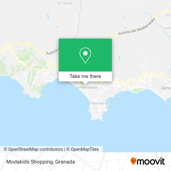 Modakids Shopping map
