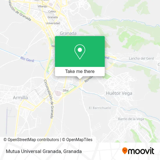 Mutua Universal Granada map