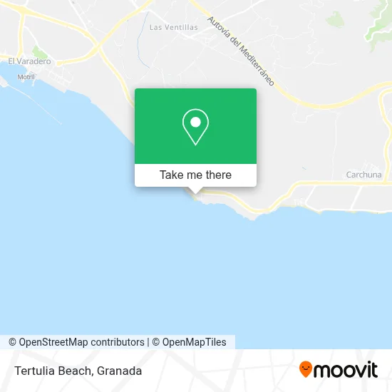 Tertulia Beach map