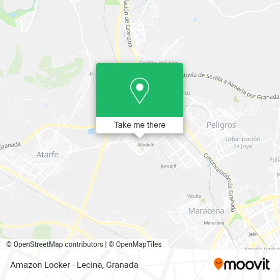 Amazon Locker - Lecina map
