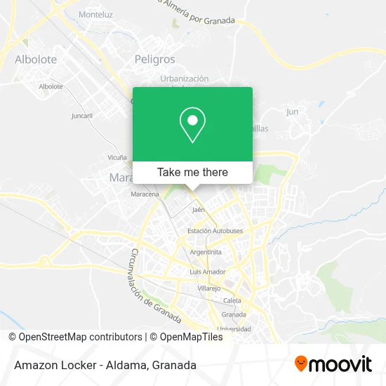 Amazon Locker - Aldama map