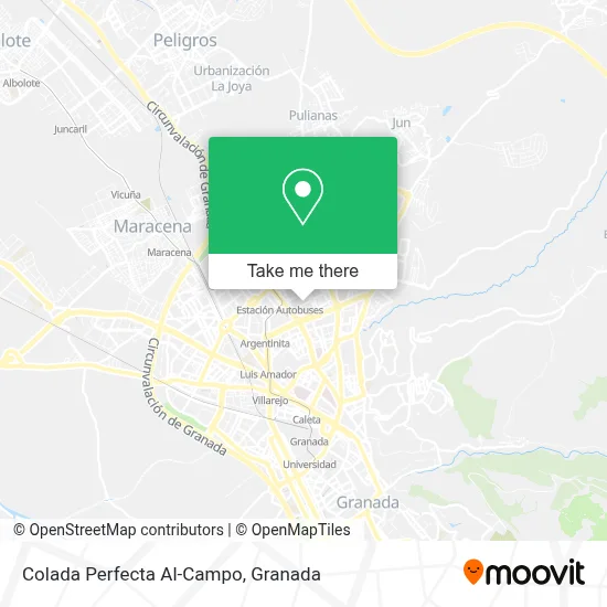 Colada Perfecta Al-Campo map