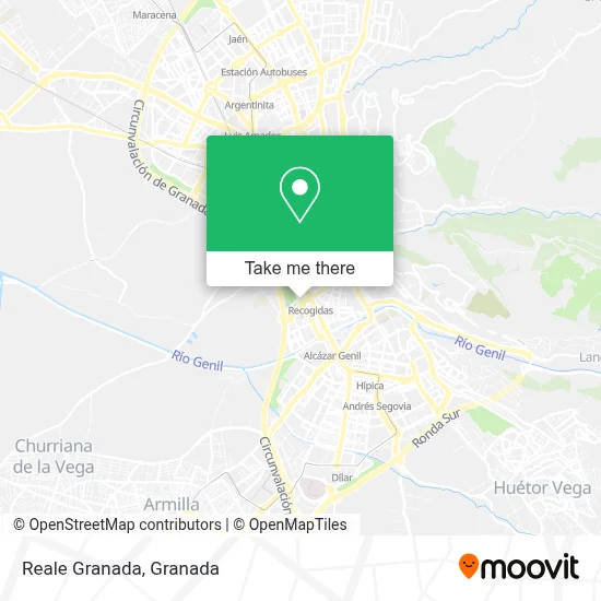 Reale Granada map