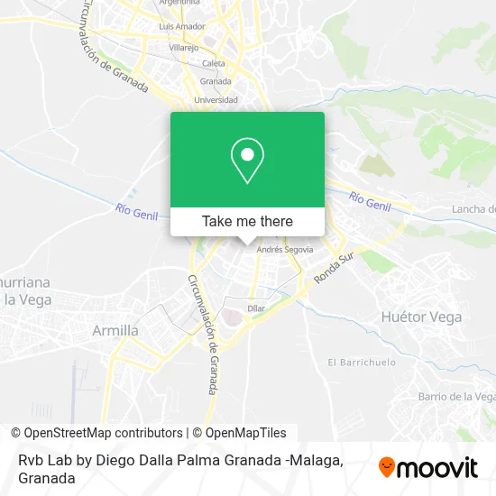 Rvb Lab by Diego Dalla Palma Granada -Malaga map