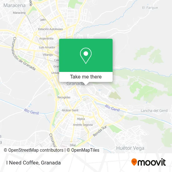 I Need Coffee map