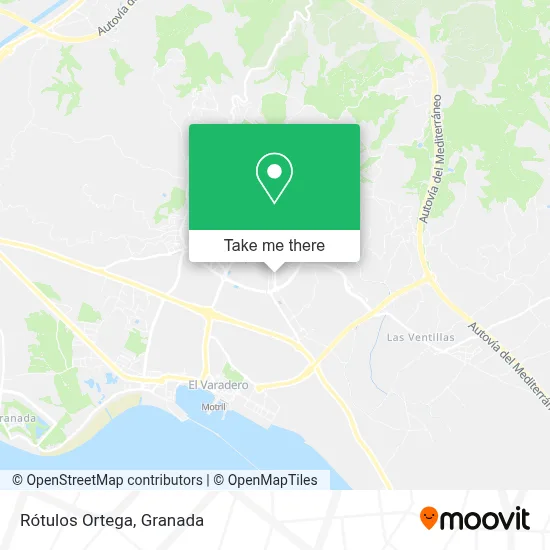 Rótulos Ortega map