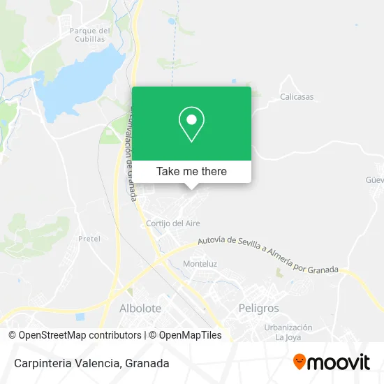 Carpinteria Valencia map